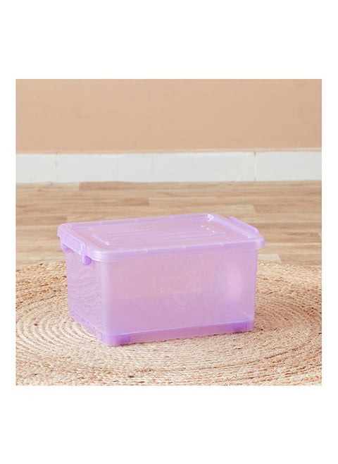 Rolling Storage Box with Wheels and Lid 15 Liter