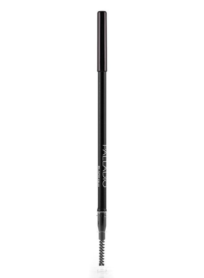 Palladio Brow Pencil & Brush for Eyebrows, Black - Image 5