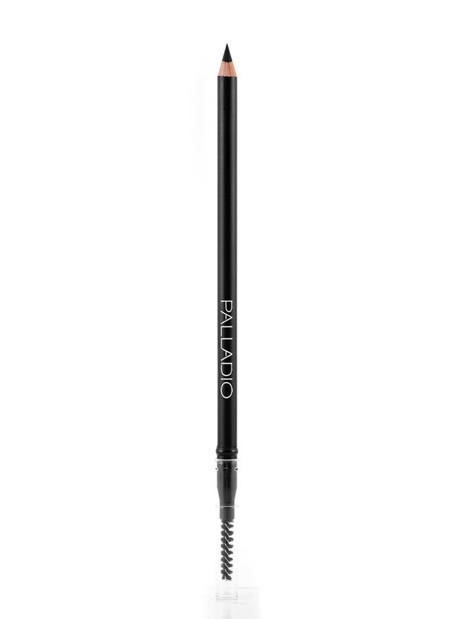 Palladio Brow Pencil & Brush for Eyebrows, Black - Image 4