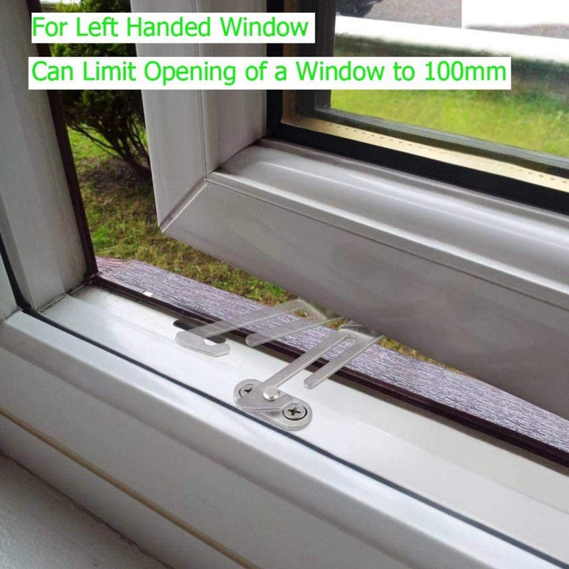 Tehaux Stainless Steel Childproof Window Lock Safety Stoppers For Sliding Doors - Image 4