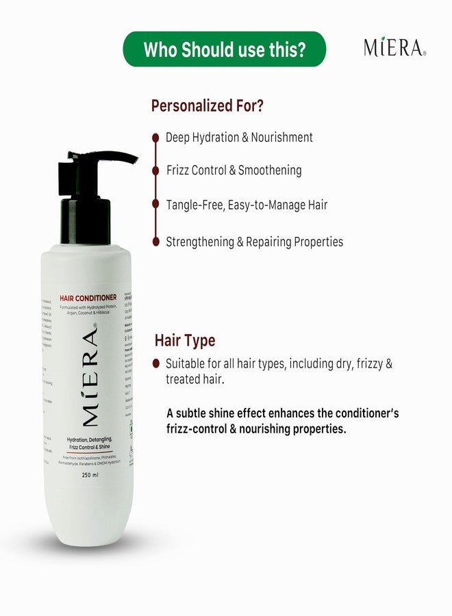 MIERA Shiny Hair Combo | Hair Conditioner & Shine Serum | For Frizz-Free, Silky, and Radiant Hair - Image 3