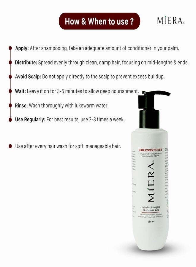 MIERA Shiny Hair Combo | Hair Conditioner & Shine Serum | For Frizz-Free, Silky, and Radiant Hair - Image 4