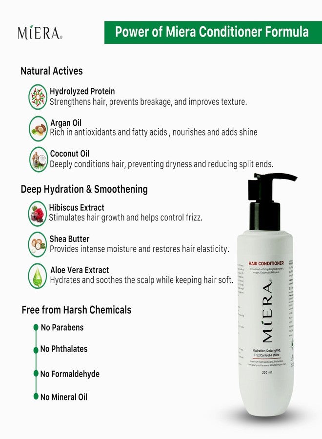MIERA Shiny Hair Combo | Hair Conditioner & Shine Serum | For Frizz-Free, Silky, and Radiant Hair - Image 2