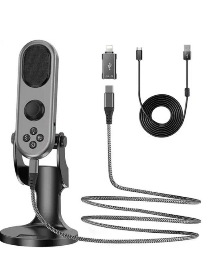 JMARY MC-PW7 USB DESKTOP CARDIOID NOISE REDUCTION MICROPHONE - Image 1