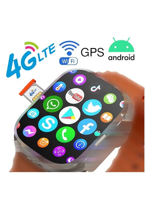 S8 Ultra Smartwatch Camera GPS Android 5g 4g lte smart watch with wifi and sim card 4g support youtube play store