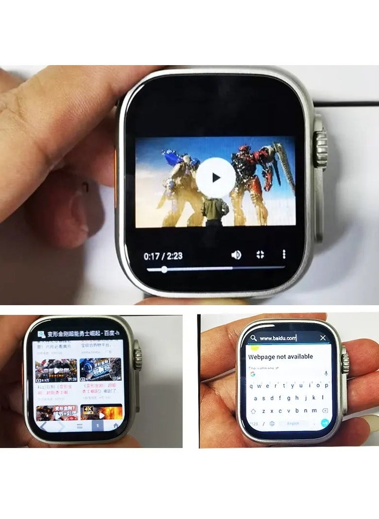 Roxon - S8 Ultra Smartwatch Camera GPS Android 5g 4g lte smart watch with wifi and sim card 4g support youtube play store - Image 1