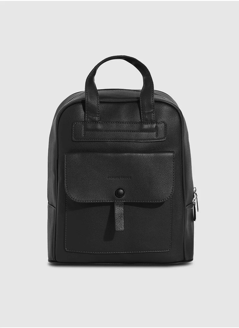 Haute Sauce Top Handle Backpack - Black