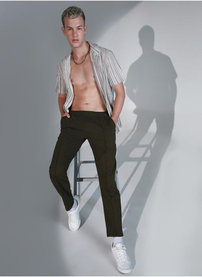 Hubberholme Dark Olive Pants For Men  - Image 2