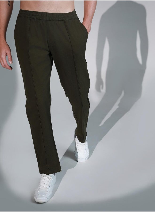 Dark Olive Pants For Men