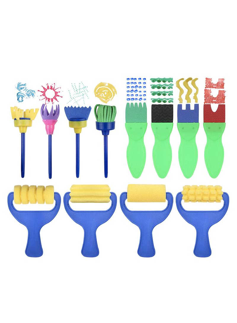 general 56-Piece Children's Painting Sponge Brush Set - Image 2