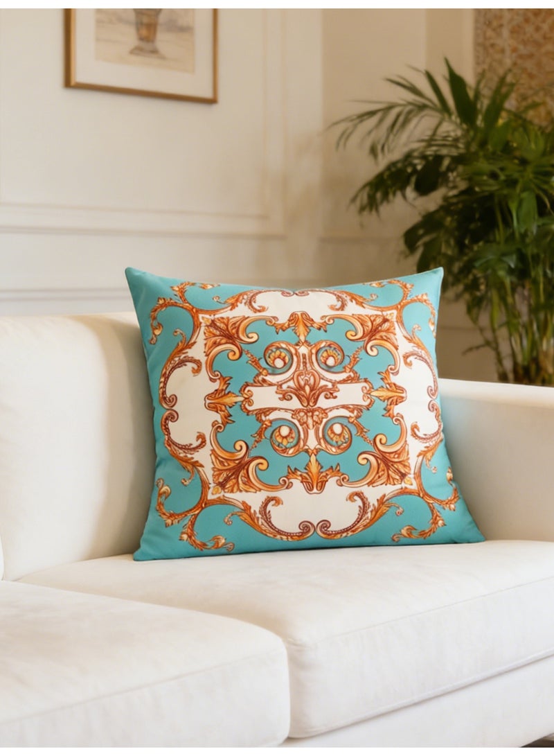 Luxury Velvet Cushion Covers Set of 2, 45x45 cm Throw Pillow Cover, Classic Retro Geometric Abstract Decorative Couch Pillow Case, For Living Room Sofa Car Couch Pillowcases（Double sided pattern） - Image 3
