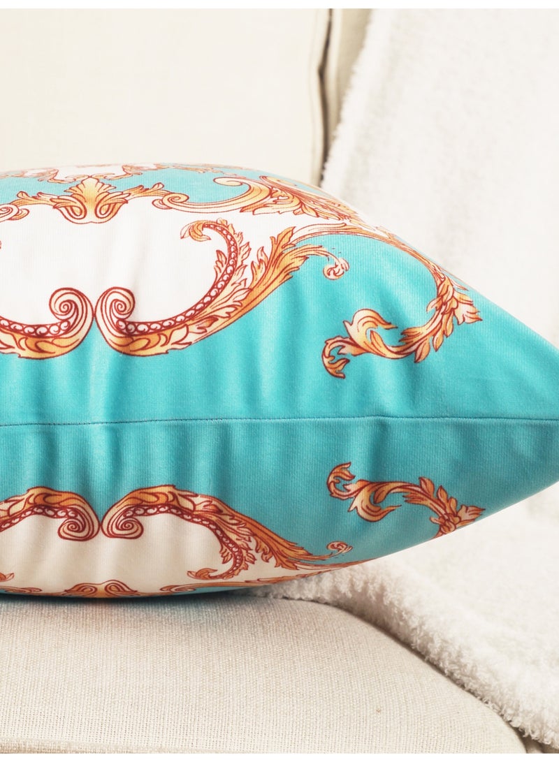 Luxury Velvet Cushion Covers Set of 2, 45x45 cm Throw Pillow Cover, Classic Retro Geometric Abstract Decorative Couch Pillow Case, For Living Room Sofa Car Couch Pillowcases（Double sided pattern） - Image 5