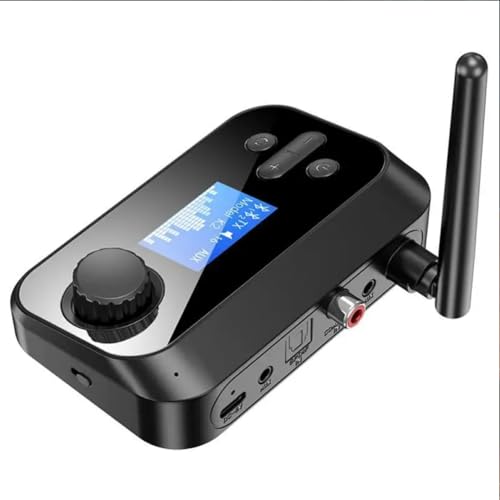 ETZIN 2 in 1 LCD Display V5.3 Bluetooth Transmitter Receiver, Audio Adapter with Aux, Optical, Dual Link Support for TV, Home Stereo, PC, Headphones, Speakers (EPL-1182WA) - Image 1