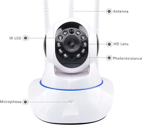 Proment PRO-671S Ip Camera 2mp 1080P HD Wifi Motion Security Camera