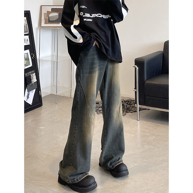Unisex Classic Denim Jeans Loose Fit Daily Outdoor Wear - Image 2