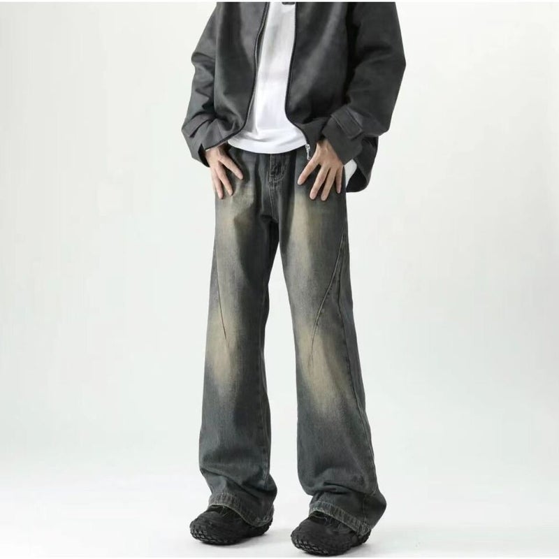 Unisex Classic Denim Jeans Loose Fit Daily Outdoor Wear - Image 1
