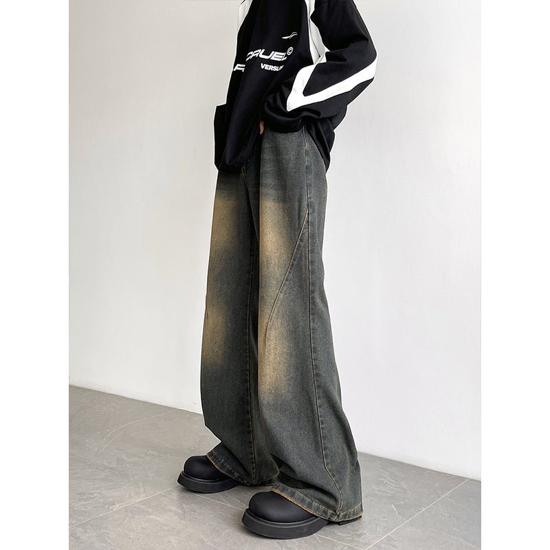 Unisex Classic Denim Jeans Loose Fit Daily Outdoor Wear - Image 3
