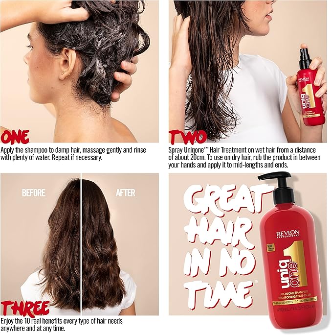 Revlon Professional شامبو ريفلون المحترف يونيك وان لجميع أنواع الشعر 490 مل - Image 4