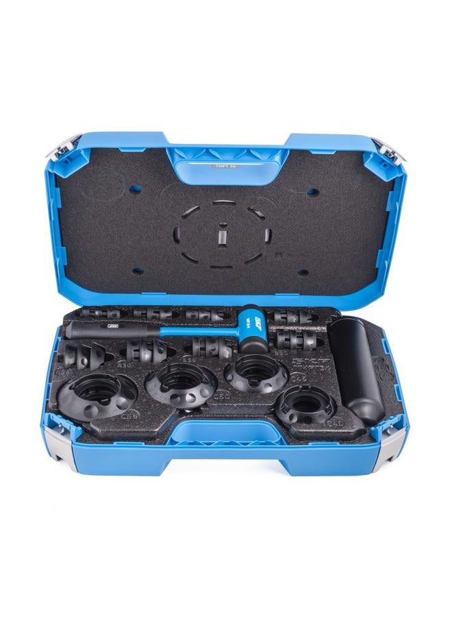 SKF TMFT 36 Bearing Fitting Tool Kit, 36 Impact Rings, 3 Impact Sleeves, Dead-Blow Hammer, Carry Case - Image 1