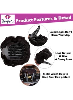 Hair Accessories For Women Stylish - Juda Hair Buns Clip Extension For Women - Artificial Fake Hair Donuts Bun Maker - Natural Brown - pzsku/Z33D9546B855A2DAE9113Z/45/_/1735567135/36aad3ca-4978-4558-a0e3-d2236db1c62f