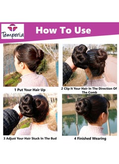 Hair Accessories For Women Stylish - Juda Hair Buns Clip Extension For Women - Artificial Fake Hair Donuts Bun Maker - Natural Brown - pzsku/Z33D9546B855A2DAE9113Z/45/_/1735567169/64e581c3-0f0c-4ceb-9e9d-b7b425589b71