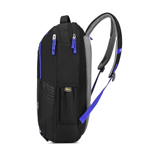 SKYBAGS Porto Weekender Backpack | 40 Litre | Durable Fabric| Upto 17 inch Laptop Portection| 02 Compartment | Shoe Pocket |Multiple pocket | Office Casual & Outdoor Unisex| Black - Image 4