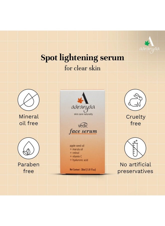 Aaranyaa Aaranyaa Vedic Face Serum (30ml) Skin Natural Vitamin C,Hyaluronic Acid & Retinol Face Serum For Daily Glow | Reduce Dark Spot | For Uneven & Dull Skin | All Skin Type - Paraben Free  - Image 4