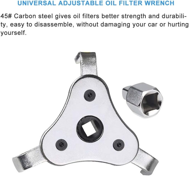 GOHAWKTEQ Universal Adjustable Oil Filter Wrench - Image 2