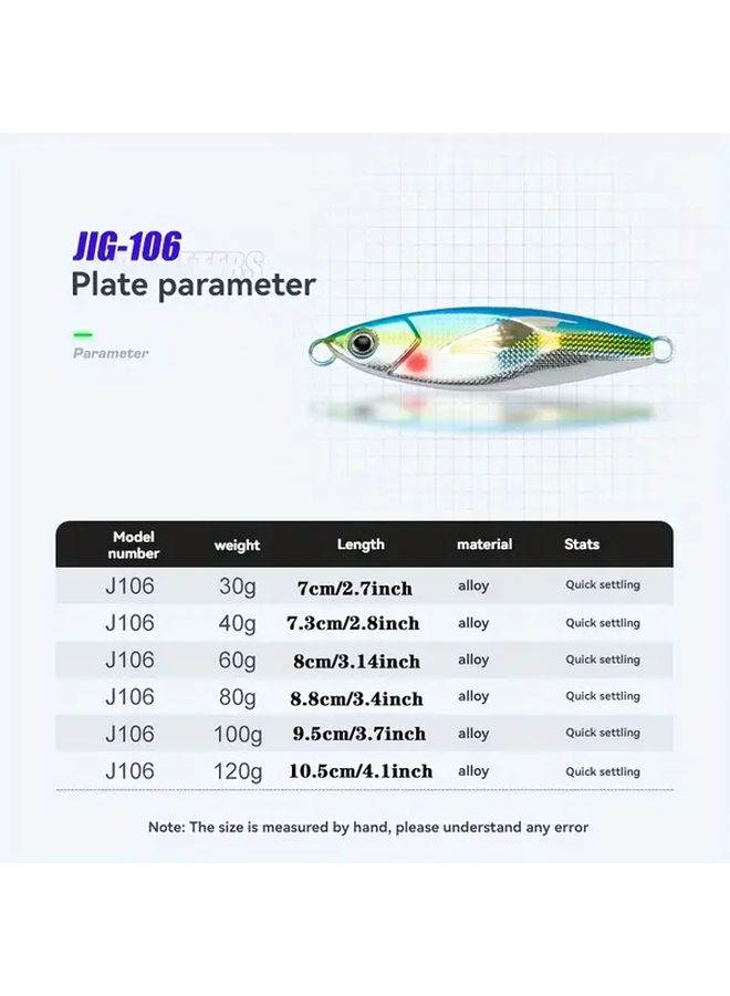 Pink 60g Asymmetrical Night Glow UV Deep Sea Fishing Lure Lead Bait For Long Casting - Image 3