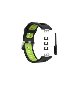 Generic Watch Fit Huawei strep band Special Edition Two-Color Silicone Watch Band  - Image 2