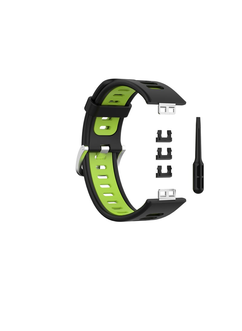 Generic - Watch Fit Huawei strep band Special Edition Two-Color Silicone Watch Band - Image 1