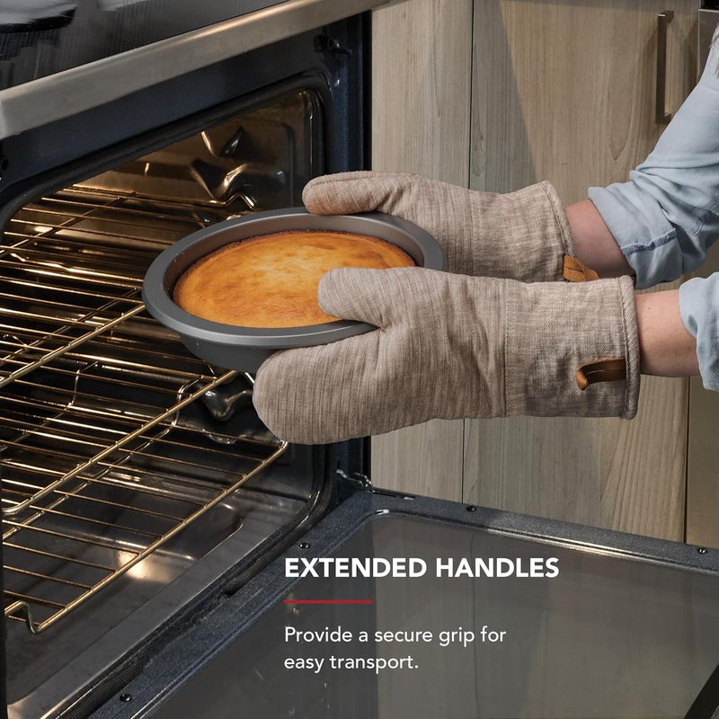 KitchenAid Nonstick Swiss Engineered Aluminized Steel Round Cake Pan, Dishwasher Safe, 9 Inch, Contour Silver - Image 5