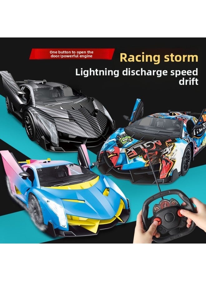 Shake Sound Explosions Remote Control Car Drift Climbing Off-road Vehicle Night Market Stall Supply Children's Toys Gift Box-Color:1:20 Six-way Alloy Excavator (random Color) 6064 - Image 4