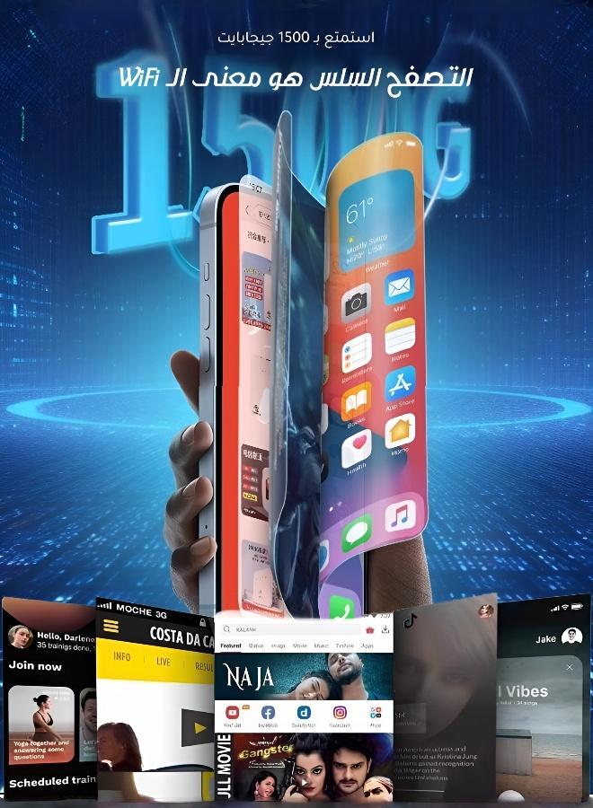 جهاز توجيه لاسلكي محمول بفتحة شريحة SIM وبطارية - Image 5