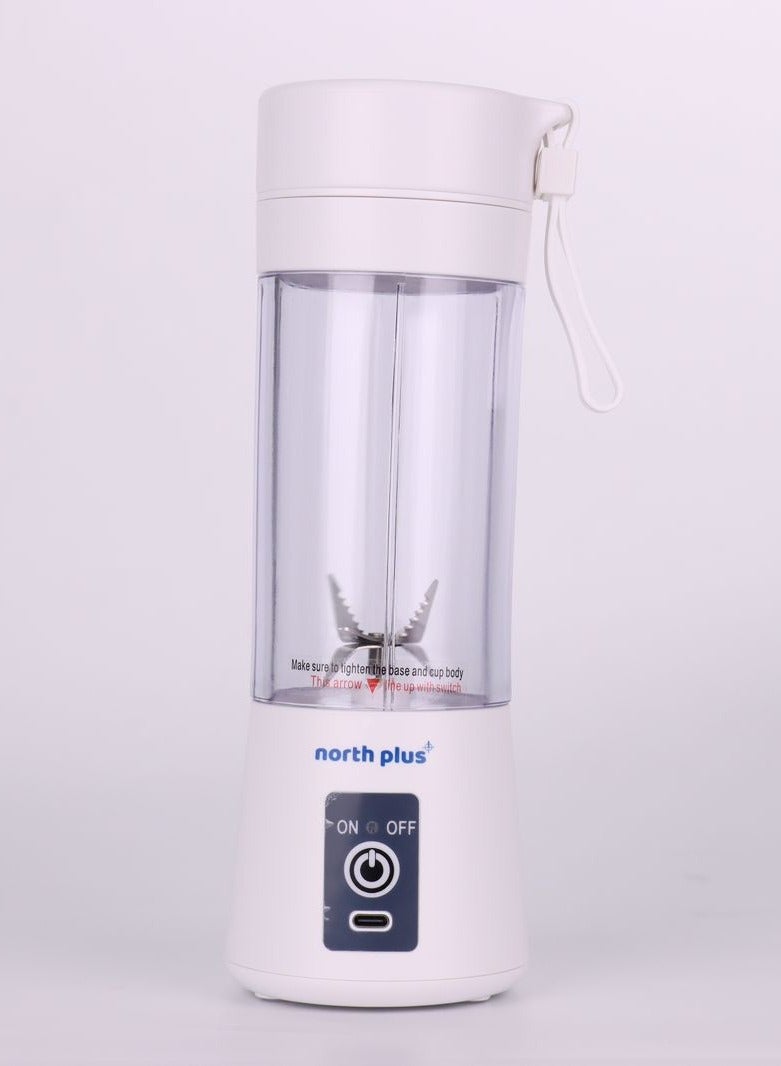 NorthPlus ProMix 220 Portable Blender | 380ml Personal Smoothie Maker & Juicer | Leak-Proof, BPA-Free | 6-Leaf SUS304 Stainless Steel Blades | 2000mAh USB-C Rechargeable | Ice Crusher | High-Speed Mini Blender for Travel, Sports & Gym