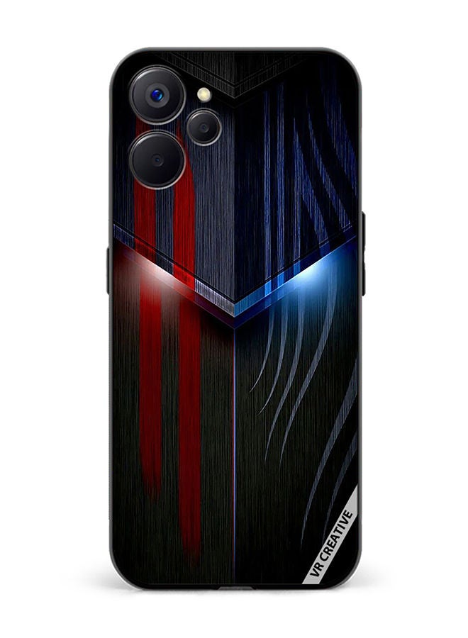 VR CREATIVE Protective Case Cover For Realme 10 5G Abstract Design Multicolour - Image 1