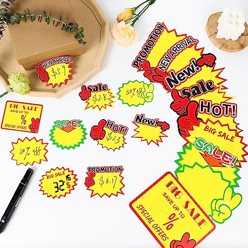 YWFAFO Starburst Sign for Retail Store Large 200pcs yellow - Image 5