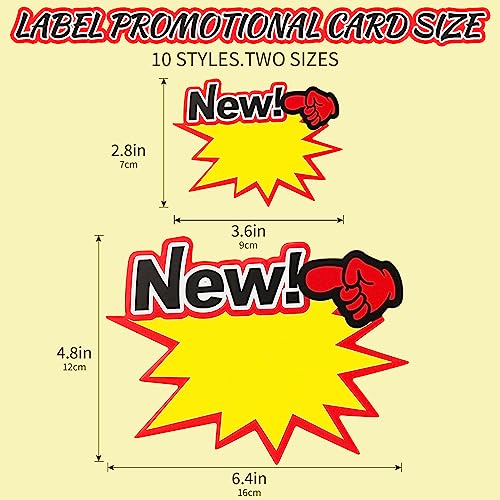 YWFAFO Starburst Sign for Retail Store Large 200pcs yellow - Image 2