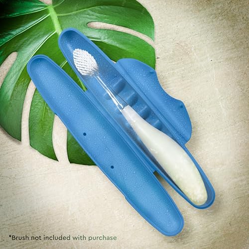 RADIUS Toothbrush Travel Case for Standard Brush, BPA-Free Recycled Plastic, Portable for Bathroom, School, Home, Camping - Light Blue (FITS All Conventional Toothbrush and RADIUS Source Toothbrush) - Image 3