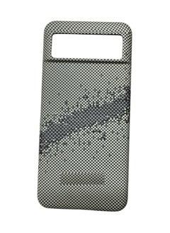 Carbon Fiber Pattern Phone Case for Google Pixel 7 Pro, Chevron Design