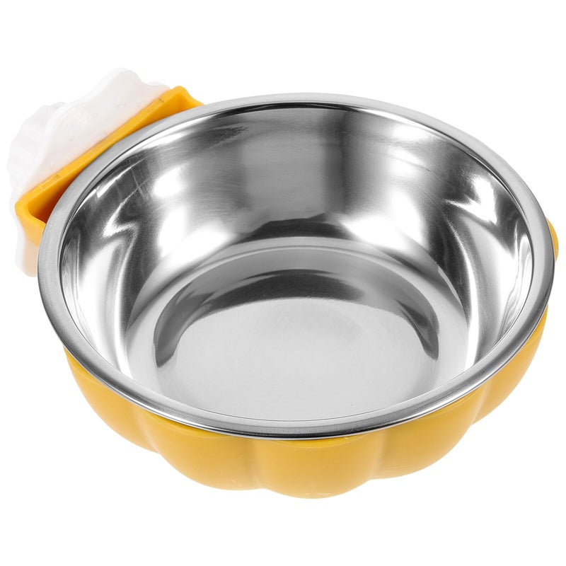 Pumpkin Shaped Hanging Pet Food And Water Bowl Detachable Cage For Cats Puppies - Image 2
