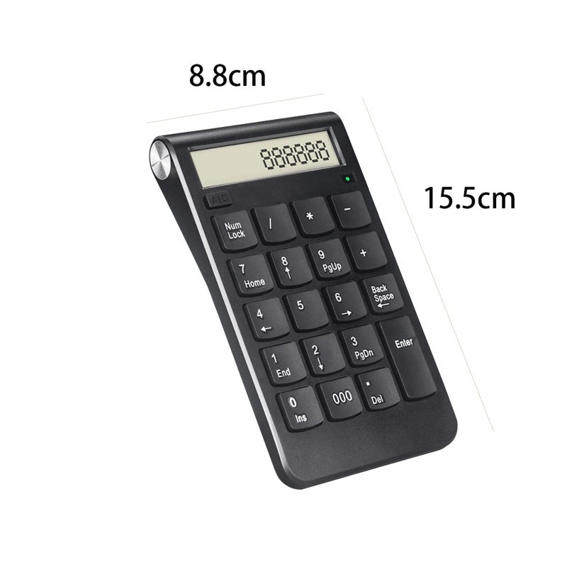 Wireless Desktop Calculator With Numeric Keypad For Basic Office Use - Image 3