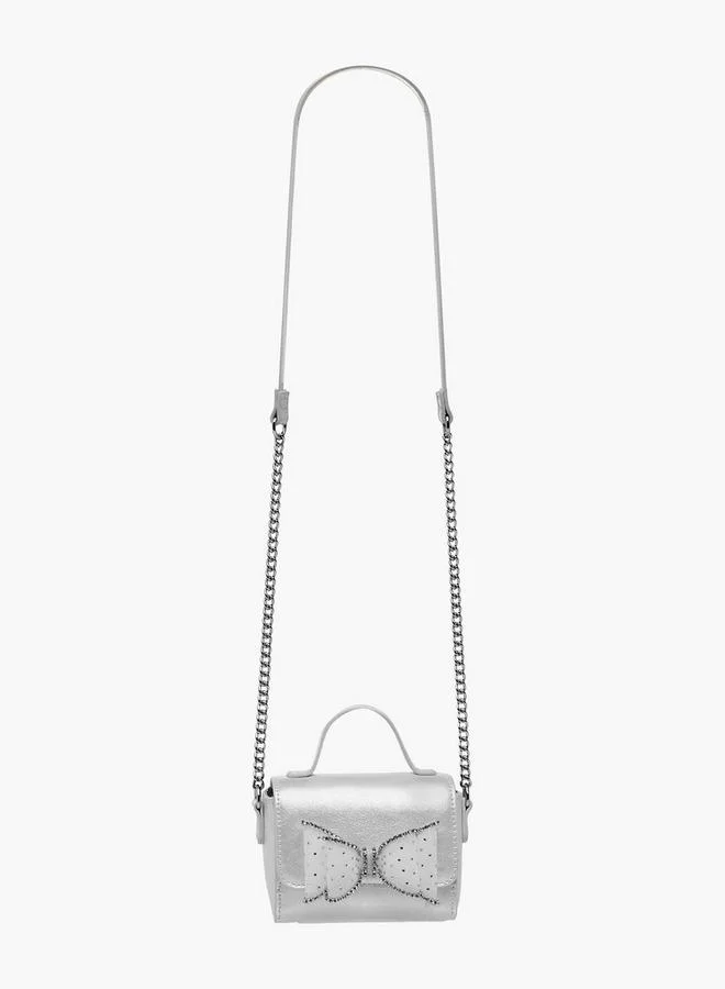 سيليست Bow Embellished Crossbody Bag with Chain Strap Ramadan Collection