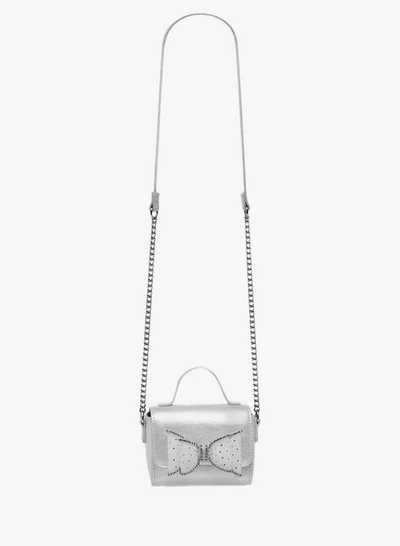 Celeste Bow Embellished Crossbody Bag with Chain Strap Ramadan Collection
