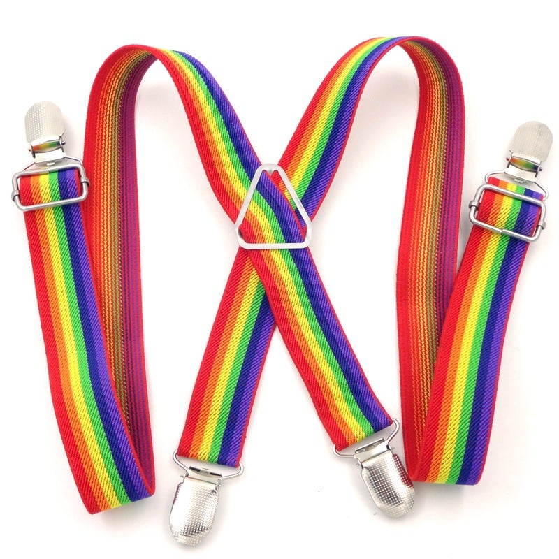 Infants And Young Children Baby Suspender Clip Loose Strap Boys And Girls Children Student Trousers Clip Anti-Drop Pants Four-Clip Suspender Strap - Image 2