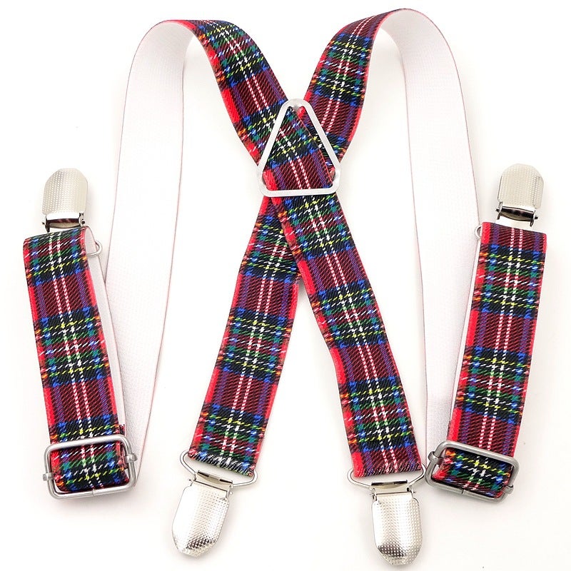 Infants And Young Children Baby Suspender Clip Loose Strap Boys And Girls Children Student Trousers Clip Anti-Drop Pants Four-Clip Suspender Strap - Image 4