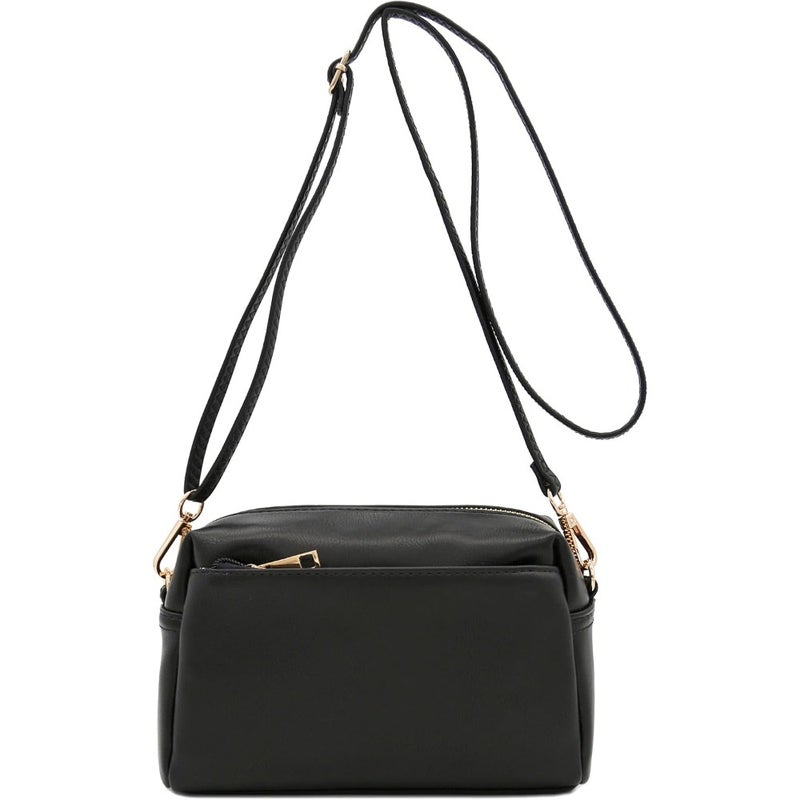 Triple Zip Small Crossbody Bag - Image 3