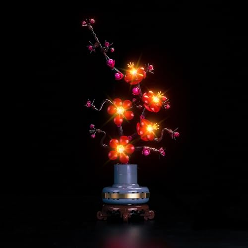 LocoLee LED Light Compatible with Lego 10369 Plum Blossom Flowers No Models Only Light Creative Lighting Set Accessories Compatible with Lego 10369 Botanical Collection Set Simplified Version - Image 1
