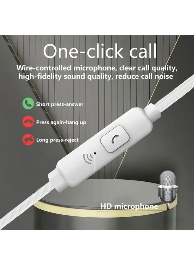 Black 10pcs 3.5mm Jack In Ear Wired Headphones with HD Mic Compatible Android MP3 MP4 - Image 5