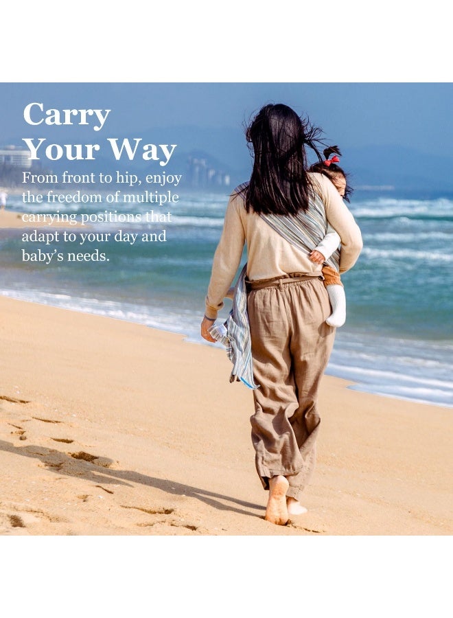 Vlokup Ring Sling Baby Carrier, Soft Cotton Baby Sling Carrier Newborn to Toddler, Baby Wrap Carrier for Plus Size Parents, Perfect Shower Gift, Sweet Desserts - Image 5